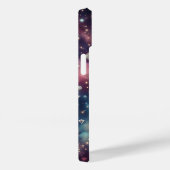 夢見る銀河のダイヤモンド スペース グリッター スター パステル ネイビー Case-Mate iPhoneケース (裏面 / 右)