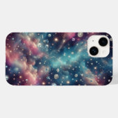夢見る銀河のダイヤモンド スペース グリッター スター パステル ネイビー Case-Mate iPhoneケース (裏面 (横))