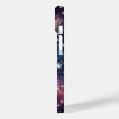 夢見る銀河のダイヤモンド スペース グリッター スター パステル ネイビー Case-Mate iPhoneケース (裏面 / 左)