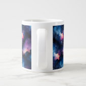 夢見る銀河の夜空アート ジャンボコーヒーマグカップ (裏面)