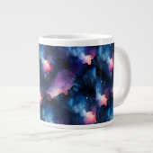 夢見る銀河の夜空アート ジャンボコーヒーマグカップ (正面右)