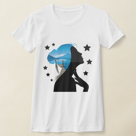 夢見る顔 Tシャツ (レイダウン)