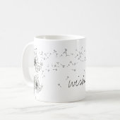 夢見る願いを叶えるダンデライオン・ブランド コーヒーマグカップ (正面左)