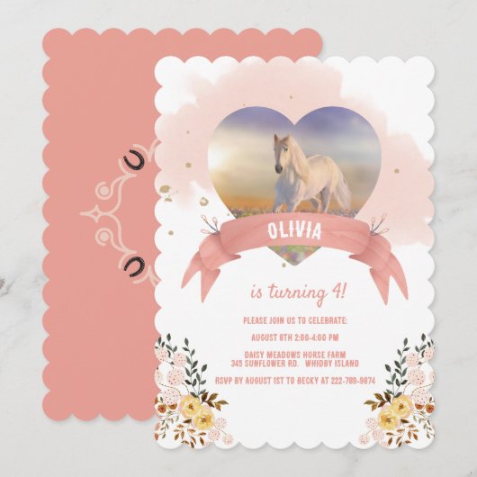 夢見る馬の招待 招待状 (正面/裏面)