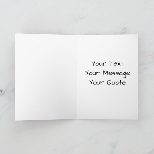 夢見る馬 | 水彩デザイン | グリーティングカード (内部)