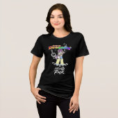 夢見るY2Kアニメギタリスト トライブレンドTシャツ (正面全面)