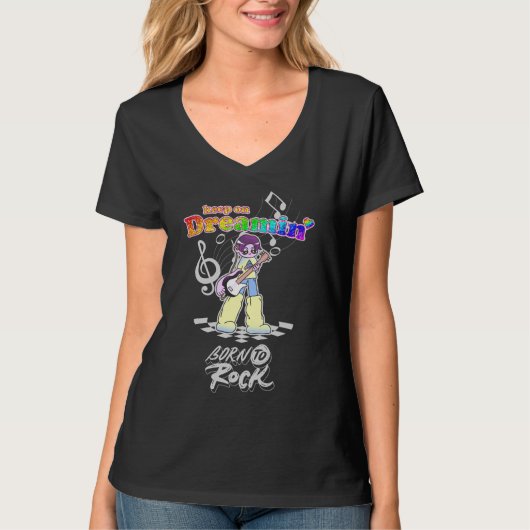 夢見るY2Kアニメギタリスト Tシャツ (正面)