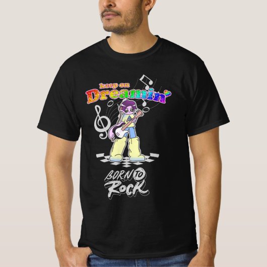 夢見るY2Kアニメギタリスト Tシャツ (正面)