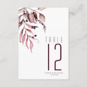 夢見台テーブル番号ブルゴーニュID817 招待状 (裏面)