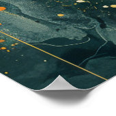 夢見心地のシュールレアル水彩画のポスター ポスター (角)