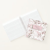 夢見心地の葉パターン赤面ID817 ノートブック (内部)