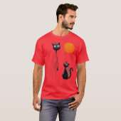 夢見心地の黒猫|過去記事 Tシャツ (正面フル)