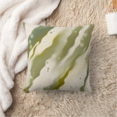 夢見海藻抽象芸術グリーンアートパターンピロー クッション (ブランケット)