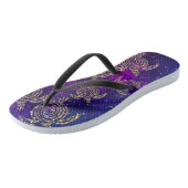 夢見螺旋金ゴールドシマリーウミガメ ビーチサンダル (アングル)