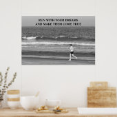 夢走のプリントと共に ポスター (キッチン)