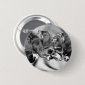 夢遊病ロットワイラー子犬 缶バッジ (正面&裏面)