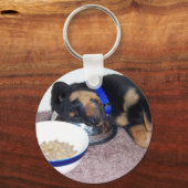 夢遊病ロットワイラー。 キーホルダー (正面)