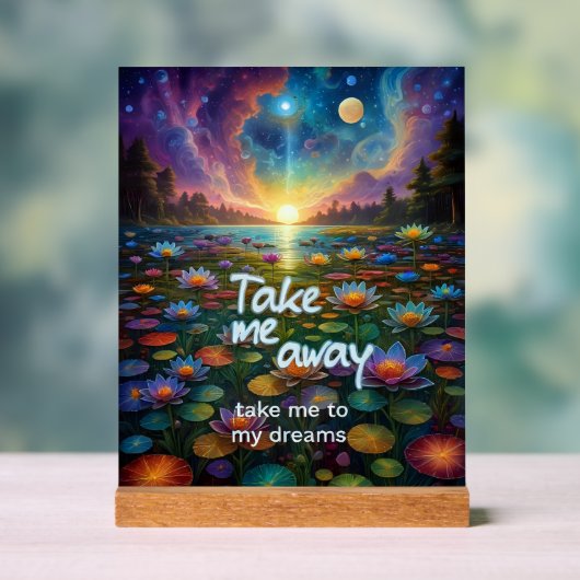 夢遠くに アクリルサイン (ニュートラル)