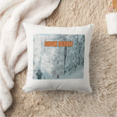 夢霜の降りた：雪野枕カバー クッション (ブランケット)