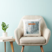 夢霜の降りた：雪野枕カバー クッション (椅子)