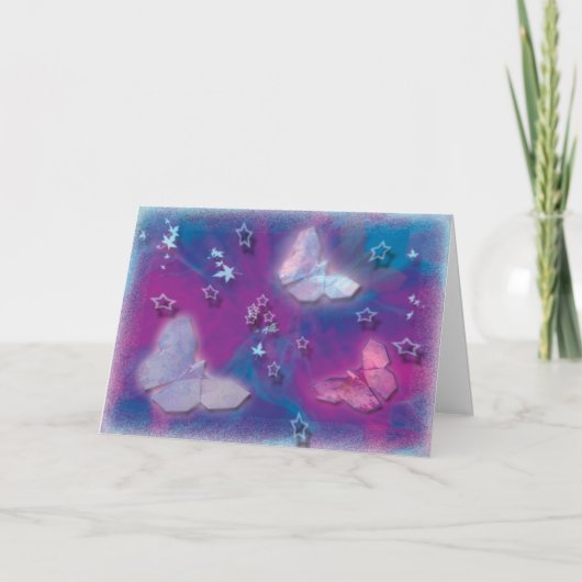 "夢飛行"はお祝いカード取ります カード (正面)