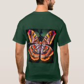 夢鮮やかのような模様の蛾 Tシャツ (裏面)
