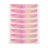 夢鮮やかの周結婚りラベル ラップアラウンドラベル (シート)