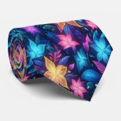 夢鮮やかの色の庭の開花 ネクタイ (ロール)