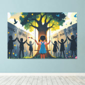 夢 キャンバスプリント (インサイチュ (ウッドフロア))