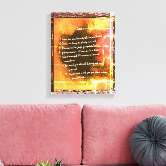 夢 キャンバスプリント (インサイチュ (リビング))