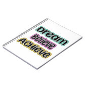 夢、スパイラル信じフォトノートの実現 ノートブック (左側)