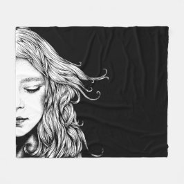 夢 フリースブランケット