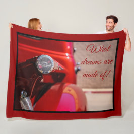 夢 フリースブランケット