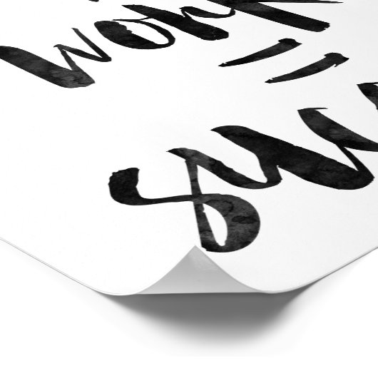 夢+仕事=成功 ポスター (角)