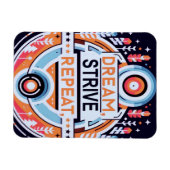 夢、努力、繰り返し マグネット (横)