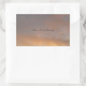 夢,夢,夢,夢を見るスケッカー 長方形シール (バッグ)