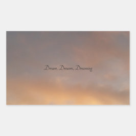 夢，夢，夢，夢を見るスケッカー 長方形シール