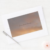 夢,夢,夢,夢を見るスケッカー 長方形シール (封筒)