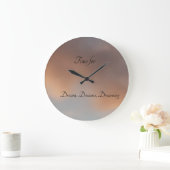 夢、夢、夢、夢、アクリル壁時計 ラージ壁時計 (ホーム)