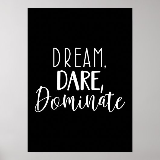 夢，挑戦，支配 – ジム，ハッスル，成功 ポスター (正面)