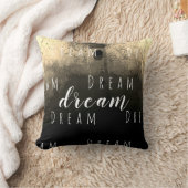 "夢"白でTaupe Brown Beigeデザイン クッション (ブランケット)