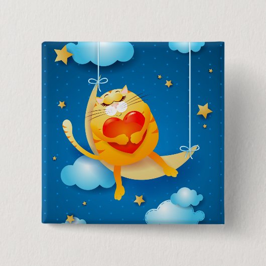 夢 缶バッジ (正面)