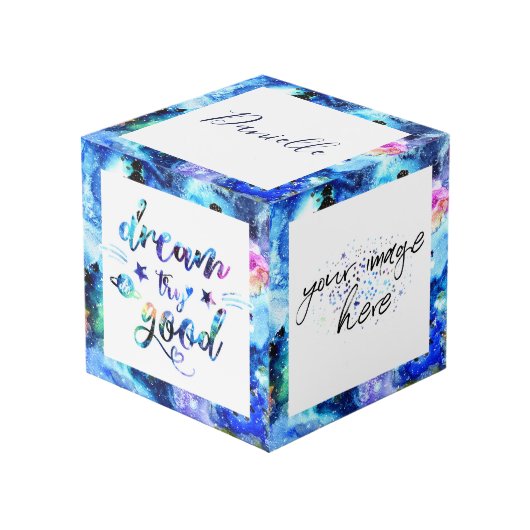 夢。試してみる。頑張れ。 フォトキューブ (正面アングル)