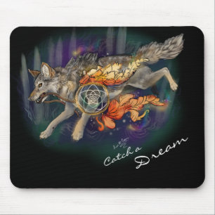 夢、Dreamcatcher Wolf~mousepadをつかまえて下さい マウスパッド