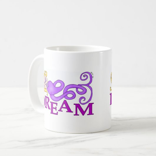 夢Merの人魚のマグ コーヒーマグカップ (正面左)