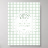 大いなるは汝の忠実さ 壁画ポスター ポスター (正面)