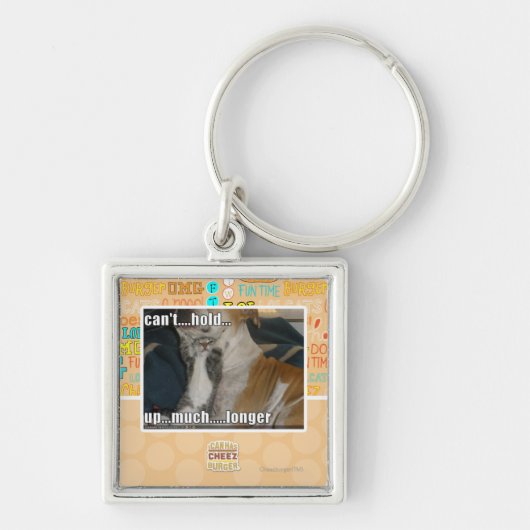 大いにより長く遅れることができません キーホルダー (正面)
