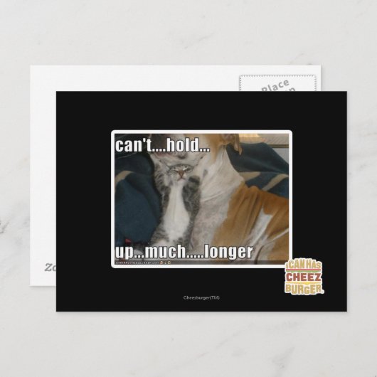 大いにより長く遅れることができません ポストカード (正面/裏面)