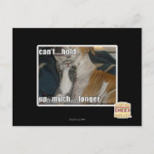 大いにより長く遅れることができません ポストカード (正面)