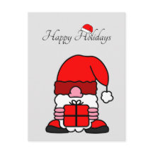 大おもしろいきな帽子をかぶったクリスマスユーモアを持つサンタクロース